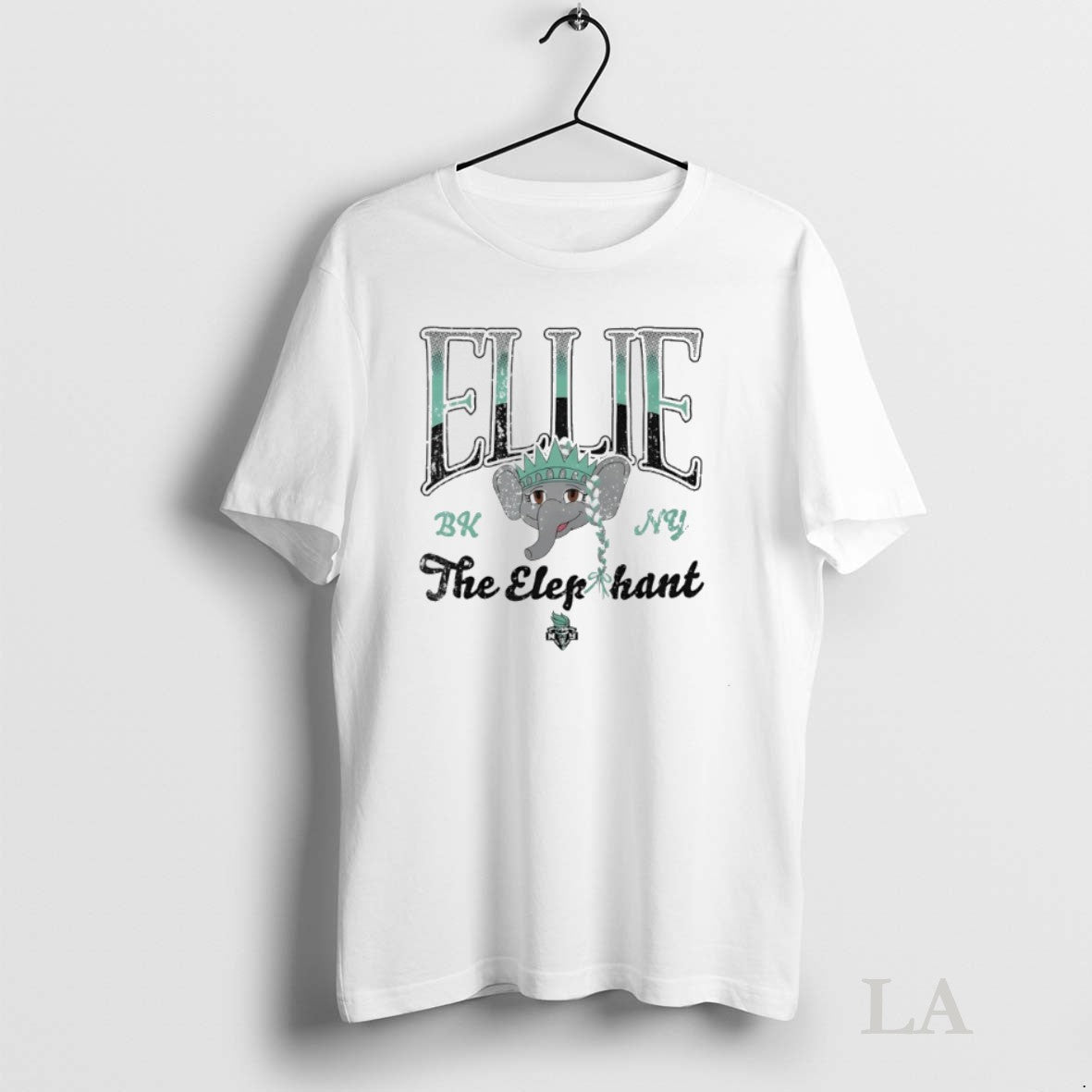 Original New York Liberty Ellie Elep Hant New York Basketball Tee