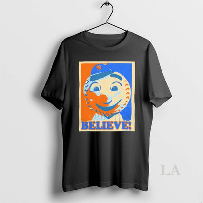 Original New York Mets Mr Met Believe Hope 2025 Baseball Hoodie