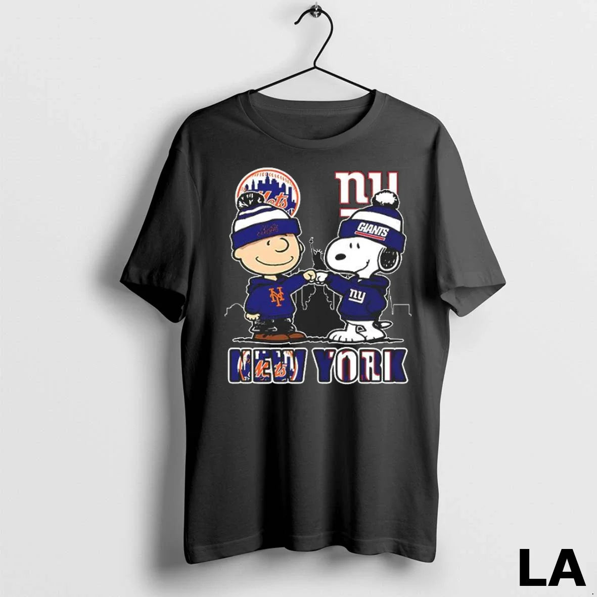 Original New York Mets X Giants Snoopy TShirt Authentic Gift