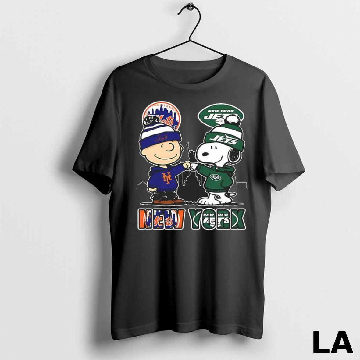 Original New York Mets X Jets Snoopy Hoodie Modern Art
