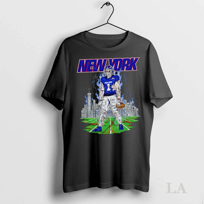Original New York Undead Football Player Skull Skyline Zombie