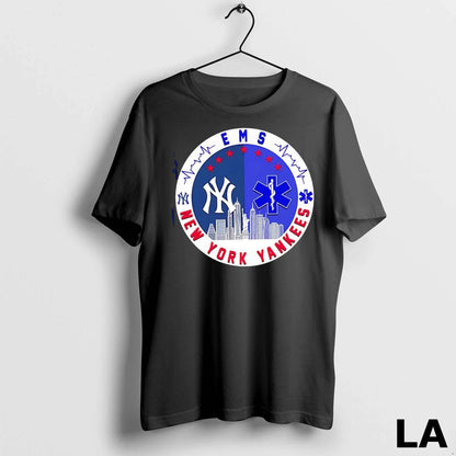 Original New York Yankees Ems Heartbeat Skyline Hoodie Authentic