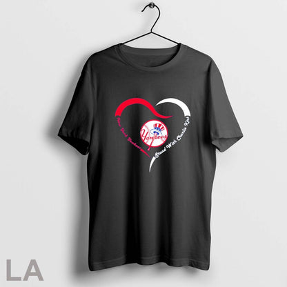 Original New York Yankees Stand Charlie Kirk Heart Tank Top Vintage