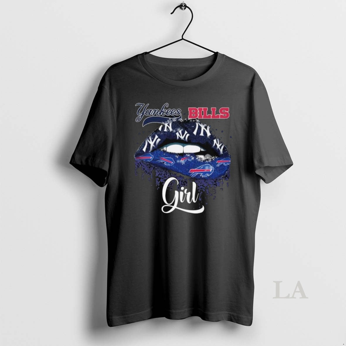 Original New York Yankees X Buffalo Bills Lips 2025 Long Sleve Tee