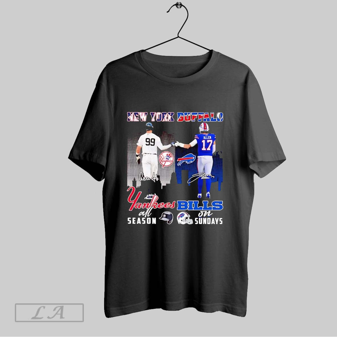 Original New York Yankees All Season Buffalo Bills Sundays Sweatshirt