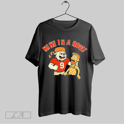 Original Nine Are Row Georgia Bulldog Vs Tennessee Volunteers TShirt