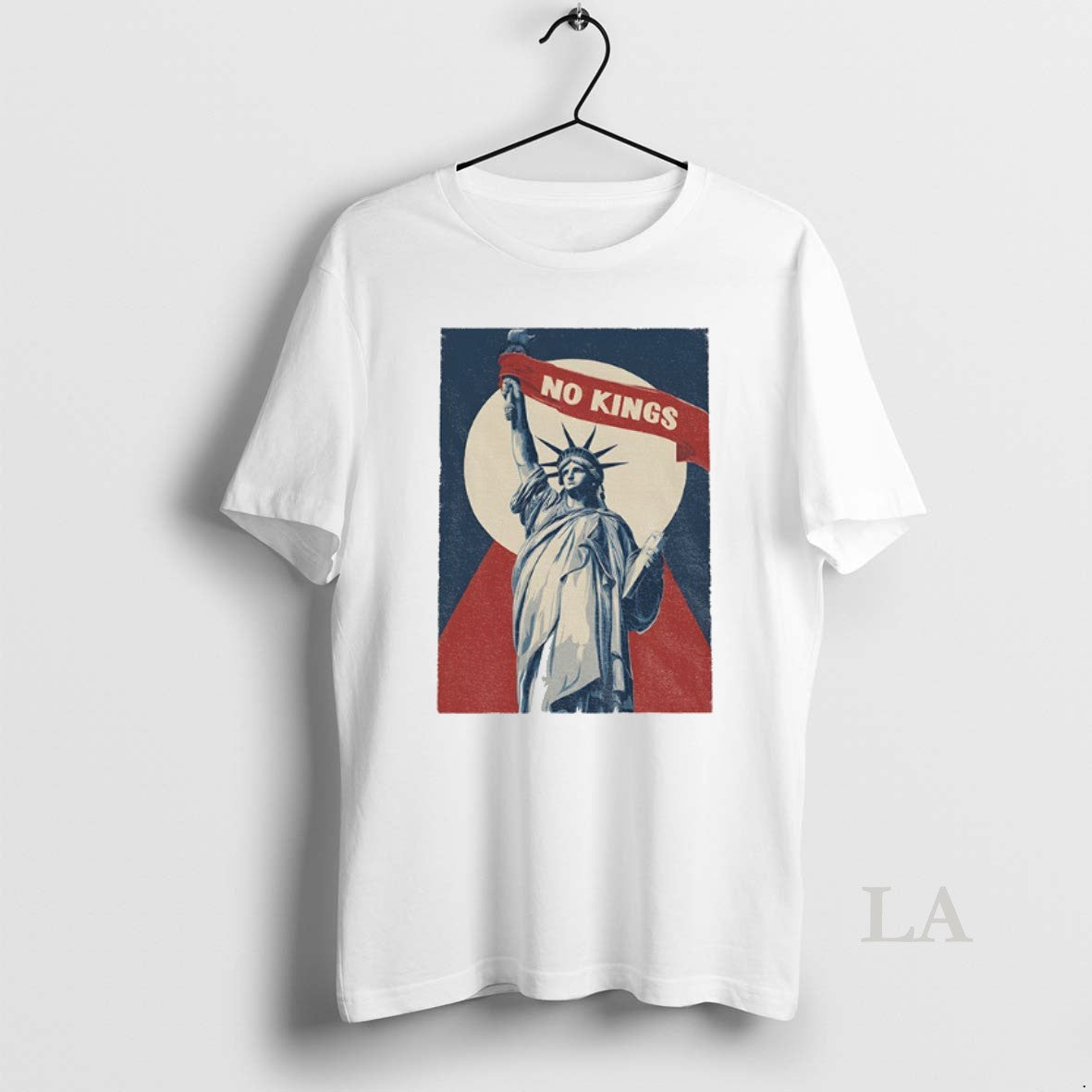 Original No Kings Statue Liberty Democracy Protest Anti Trump Long