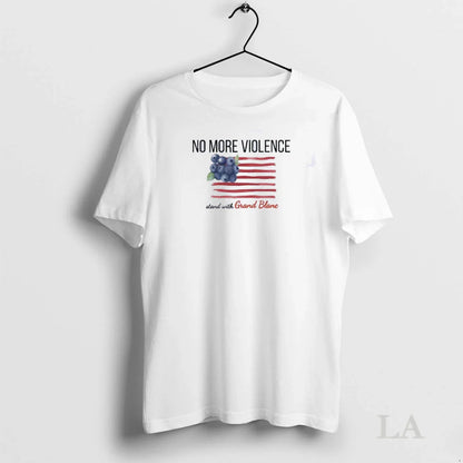 Original No More Violence Stand Grand Blanc Michigan TShirt Modern