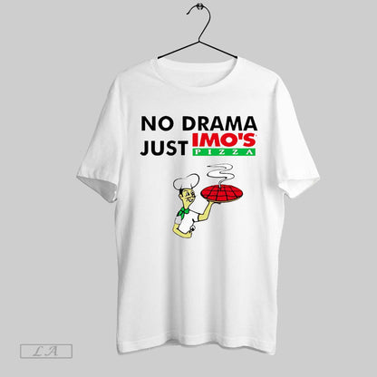 Original No Drama Just Imos Pizza White Poster Tank Top Trendy Merch