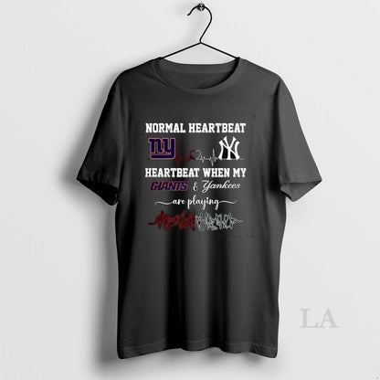 Original Normal Heartbeat And Heartbeat When My New York Giants And