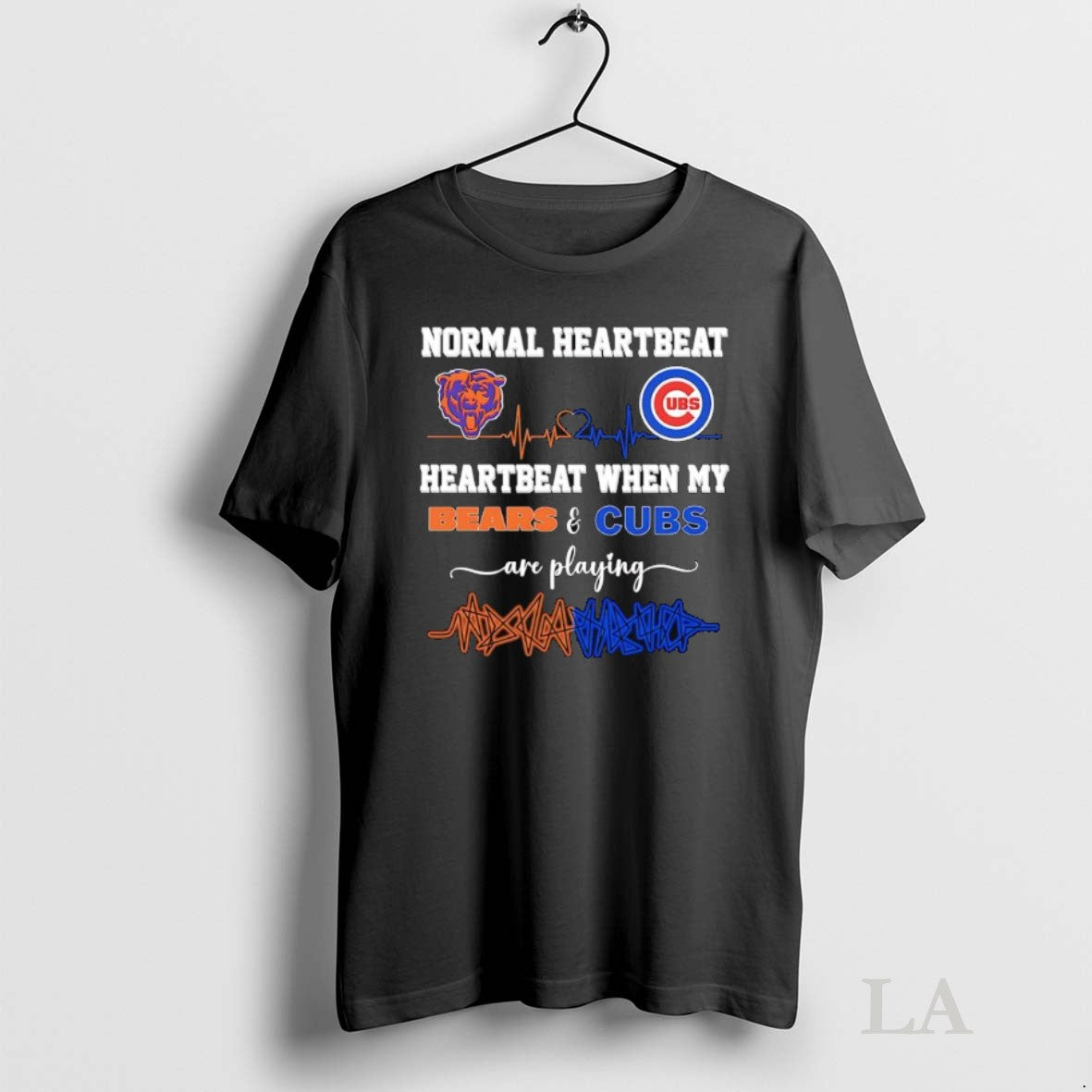 Original Normal Heartbeat When My Chicago Bears And Chicago Cubs Are