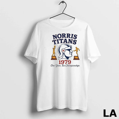 Original Norris Titans Logo One Year Two Championships 1979 Hoodie