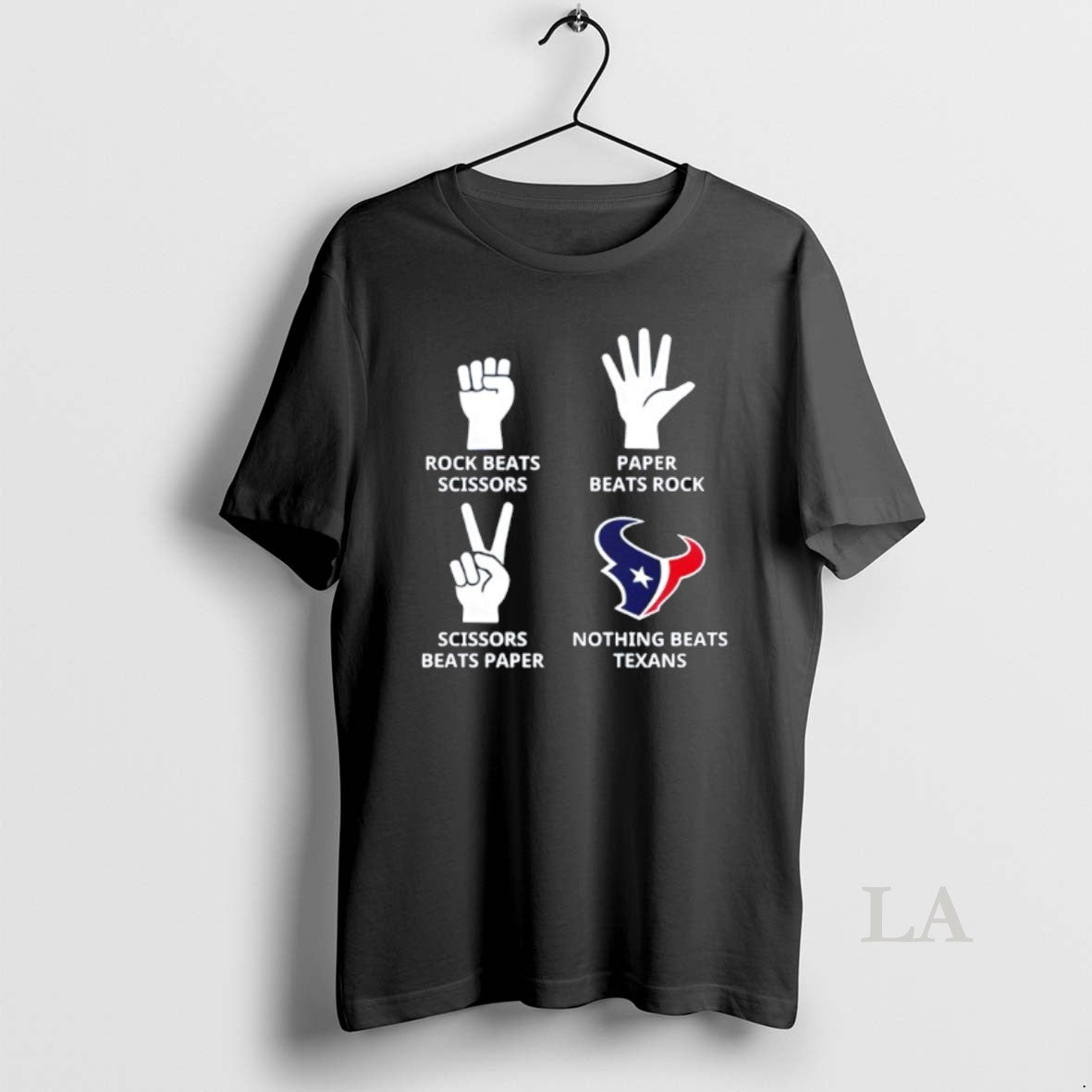 Original Nothing Beats Houston Texans Rock Beats Scissors Paper Beats
