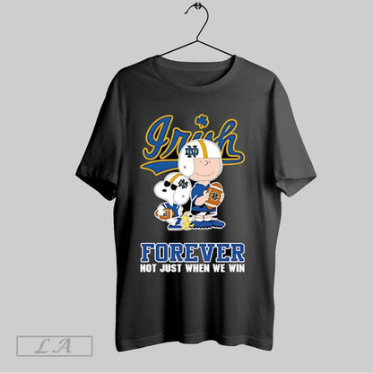 Original Notre Dame Fighting Irish Charlie Brown Cartoon Forever
