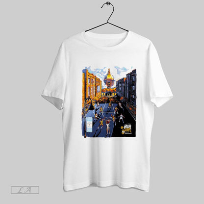 Original Notre Dame Hoops Hit Eddy Street TShirt Trendy Design