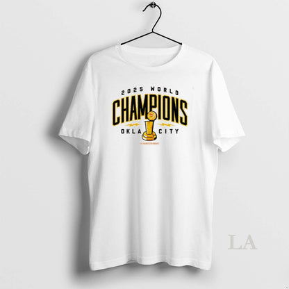 Original Okc Thunder Nba Champions 2025 Okla City Trophy Tee