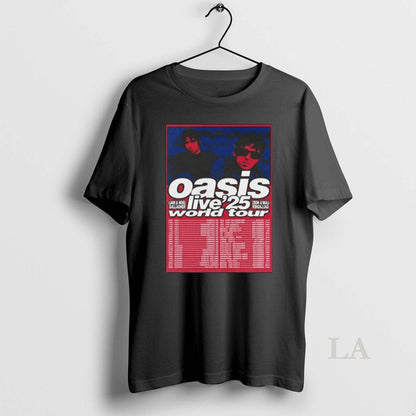 Original Oasis Live 25 World Tour Long Sleve Hoodie Authentic Style