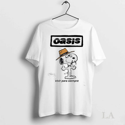 Original Oasis Vivir Para Siempre Ladies Shirt Elegant Look