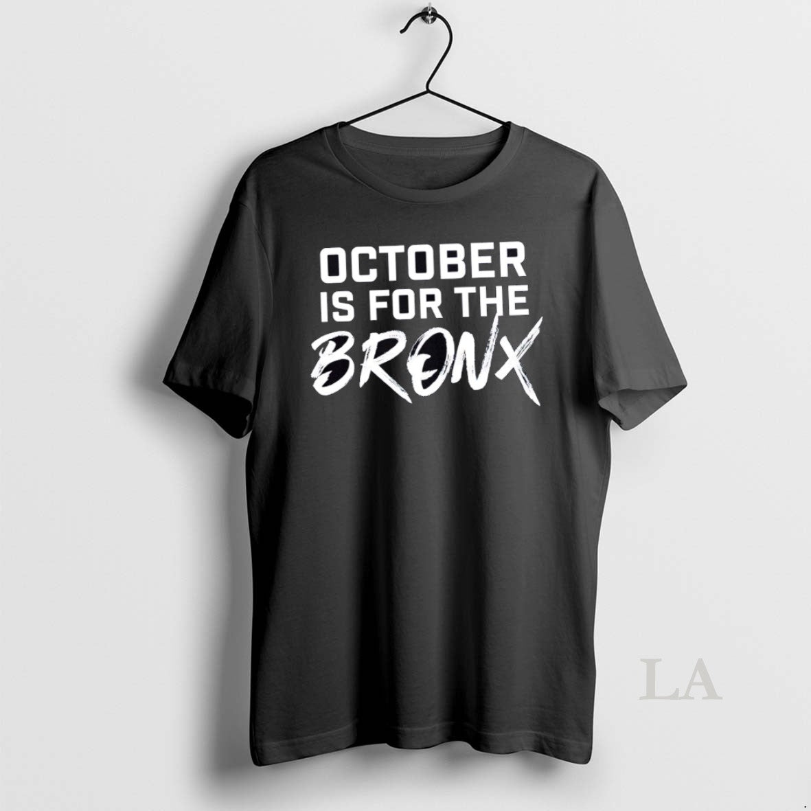 Original October Is Bronx Text TShirt Exclusive Apparel