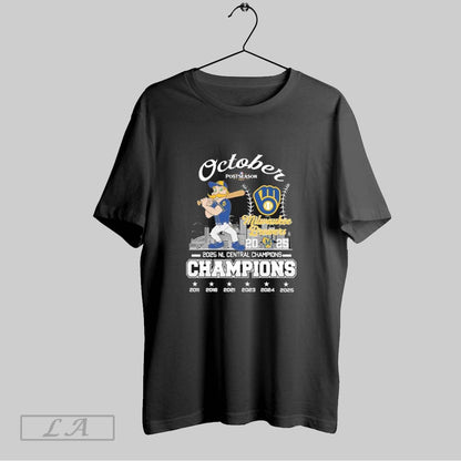 Original October Postseason Milwaukee Brewers Mascot 2025 Nl Central