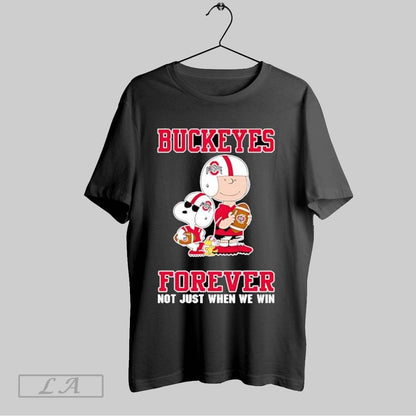 Original Ohio State Buckeyes Charlie Brown Cartoon Forever Long