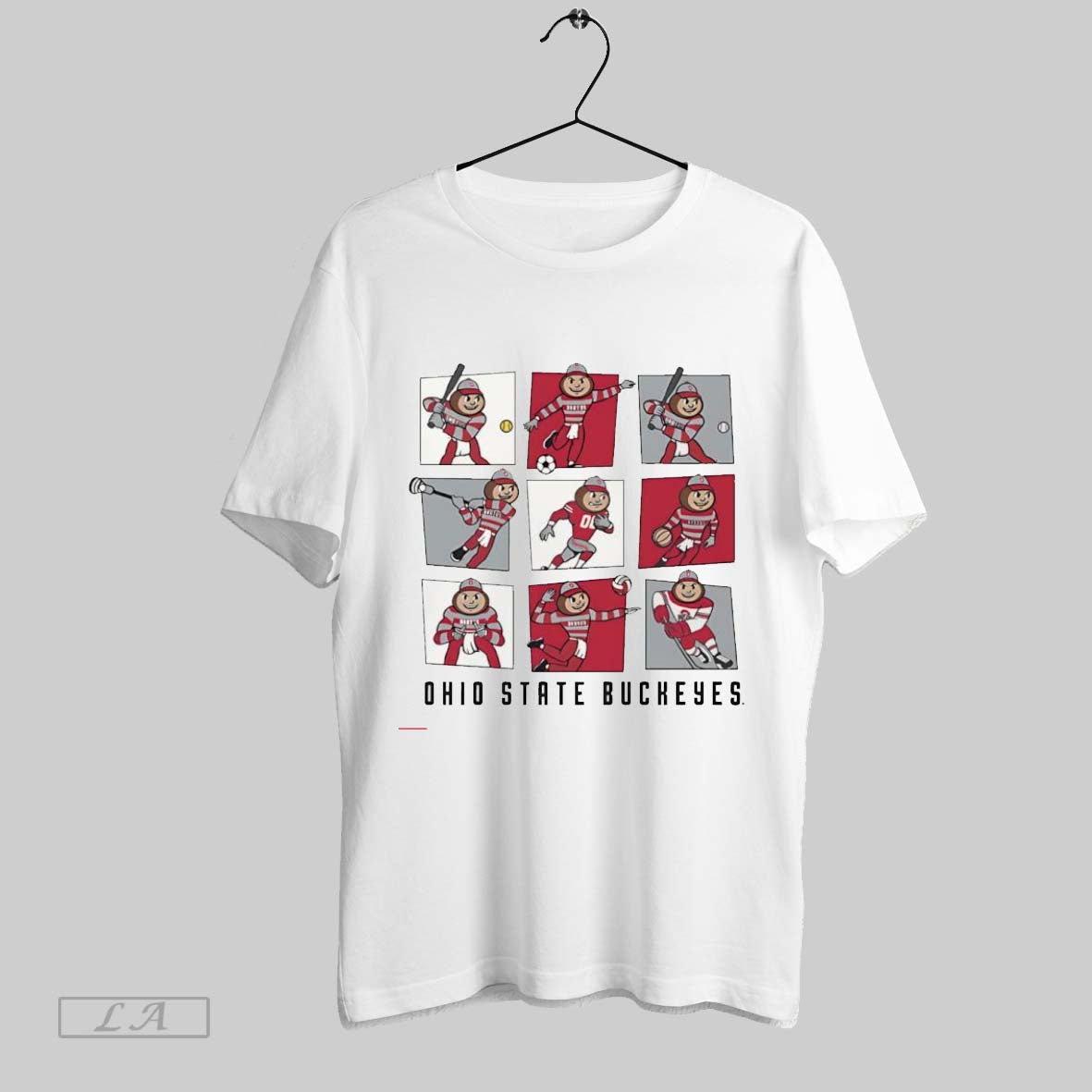 Original Ohio State Buckeyes Sporty Brutus Mascot Team TShirt Elegant