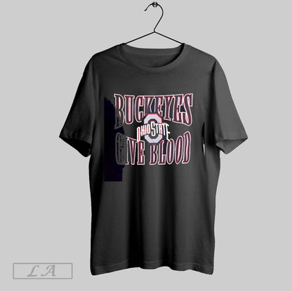 Original Ohio State Buckeyes Give Blood Tee Premium Art