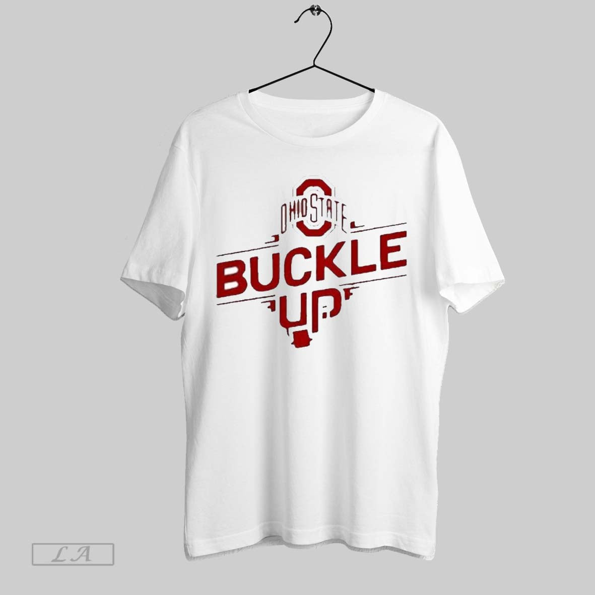 Original Ohio State Buckle Up Tee Vintage Art