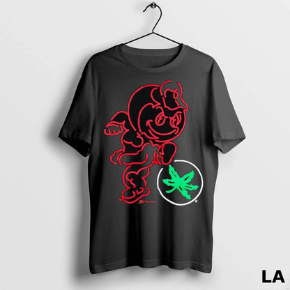 Original Ohio State Mascot Buckeye Leaf Logo TShirt Retro Collection