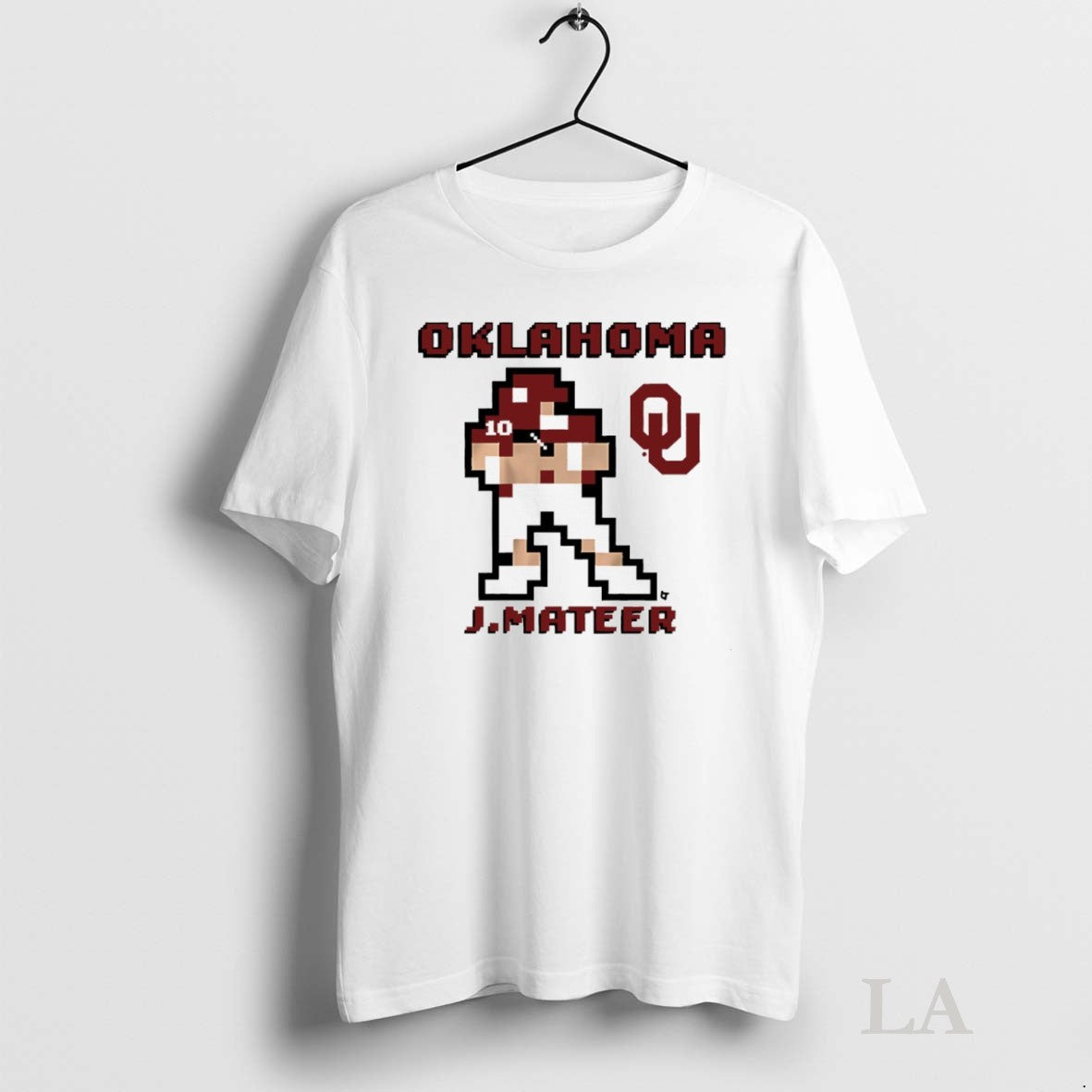 Original Oklahoma Sooners Football John Mateer Pixel Long Sleeve