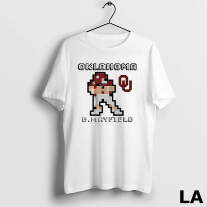 Original Oklahoma Sooners Football Baker Mayfield Baller 8 Bit Long