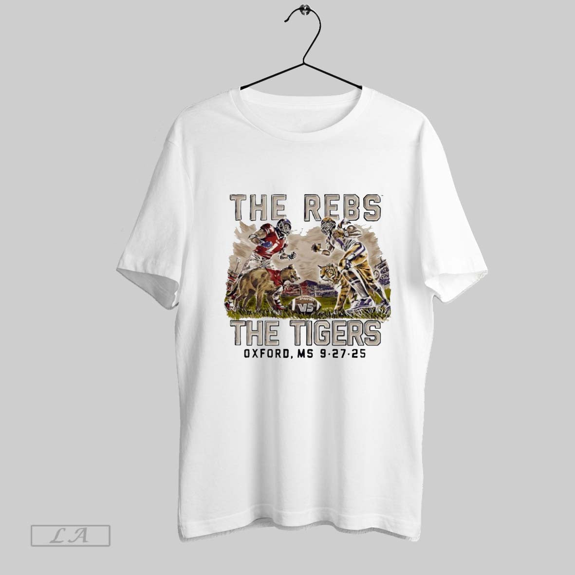 Original Ole Miss Vs Lsu 2025 Game Day Mascot Art TShirt Unique Style