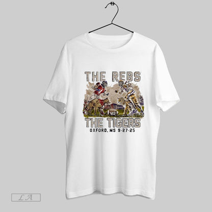Original Ole Miss Vs Lsu 2025 Game Day Mascot Art TShirt Unique Style