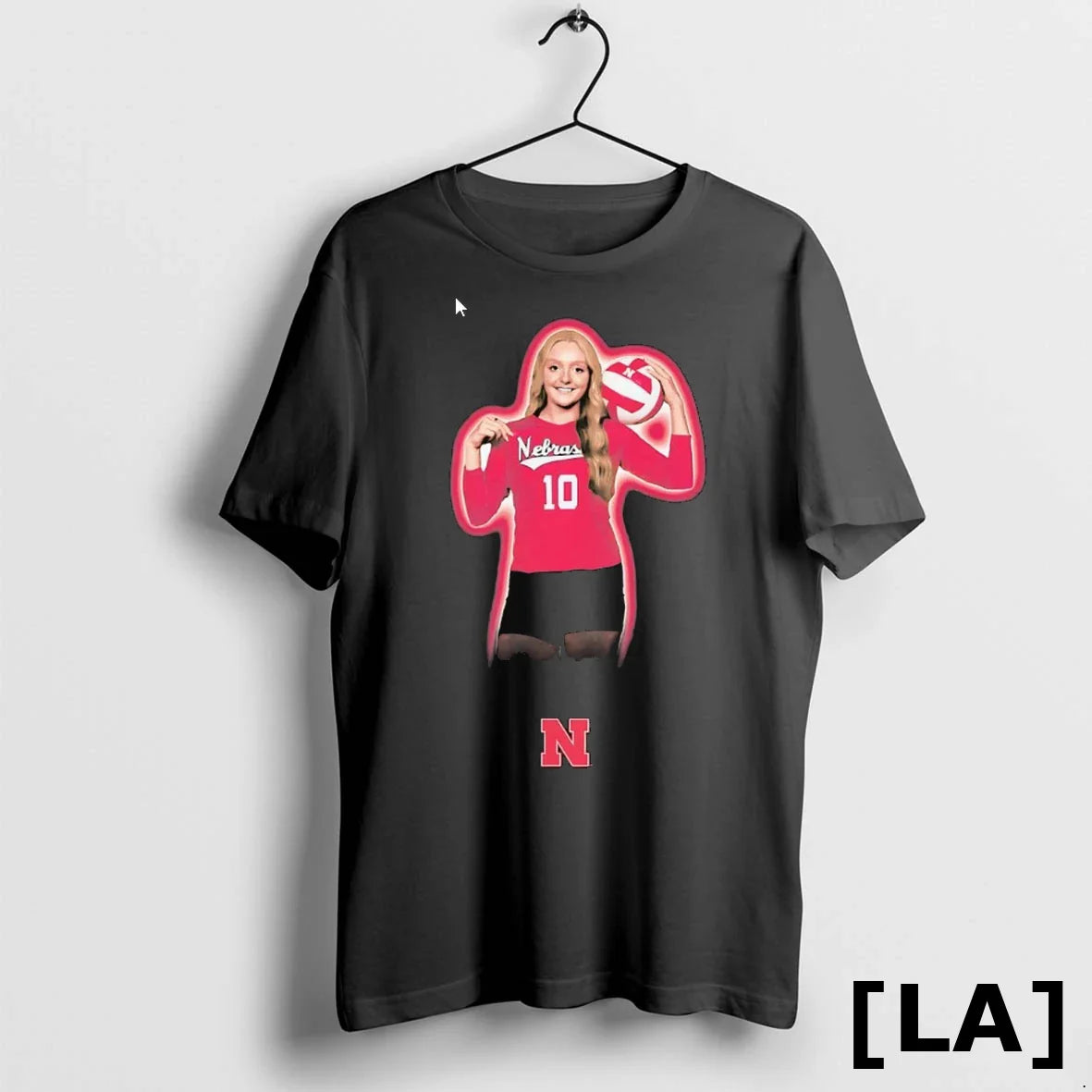 Original Olivia Mauch Portrait Smile Nebraska Volleyball Hoodie
