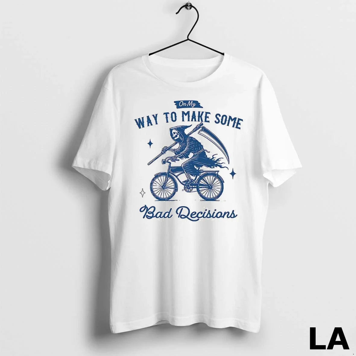 Original My Way To Make Bad Decisions Grim Reaper Tee Elegant Outfit