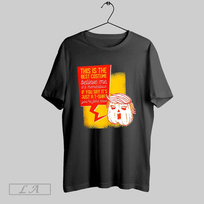 Original Orange Pumpkin Trump Halloween Long Sleeve Retro Art