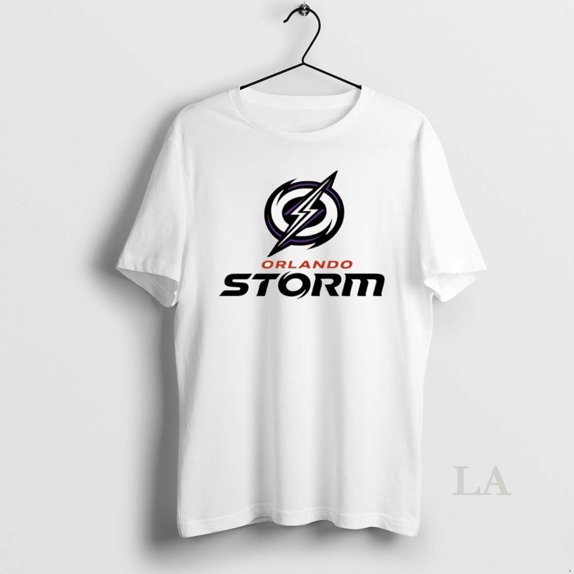 Original Orlando Storm Lockup Logo TShirt Retro Fashion