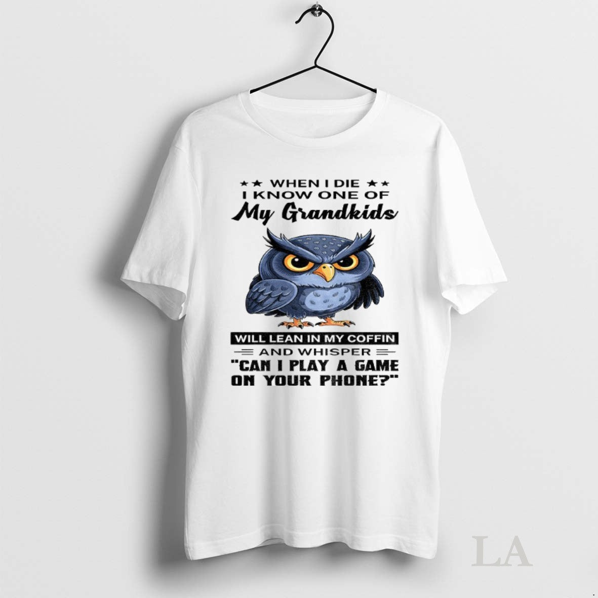 Original Owl When I Die I Know One My Grandkids Will Lean My