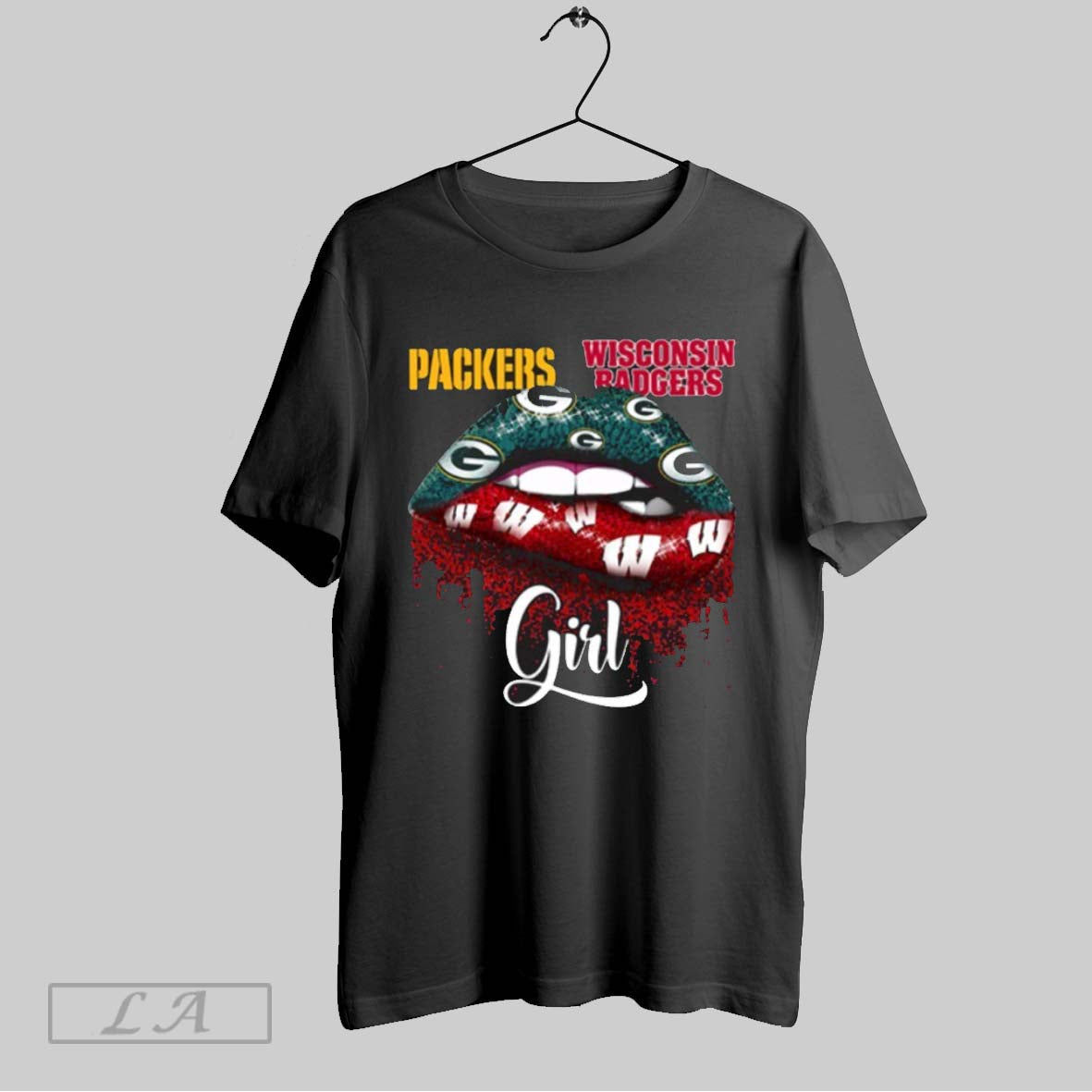 Original Packers And Wisconsin Badgers Lip Logo Tank Top Premium