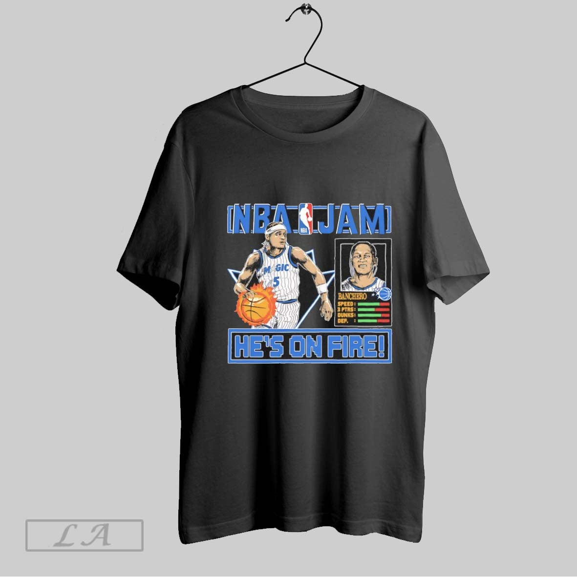 Original Paolo Banchero Hes Fire Orlando Magic Nba Jam TShirt