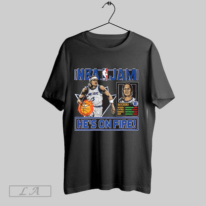 Original Paolo Banchero Orlando Magic Nba Jam Hes Fire V Neck Tee