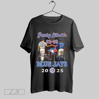 Original Party Like Its 92 93 Blue Jays 2025 Signatures Hoodie