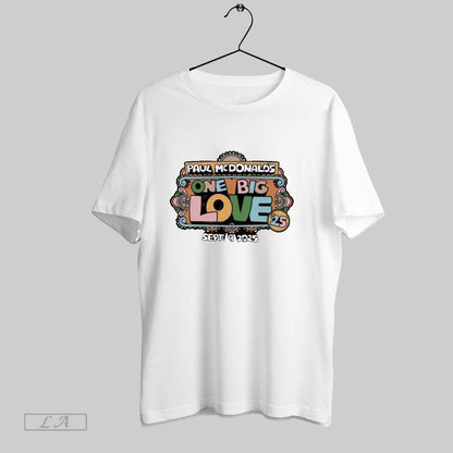 Original Paul Mcdonald One Big Love 2025 Logo Tank Top Vintage Gift