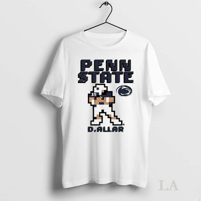 Original Penn State Nittany Lions Football Drew Allar Pixel Shirt