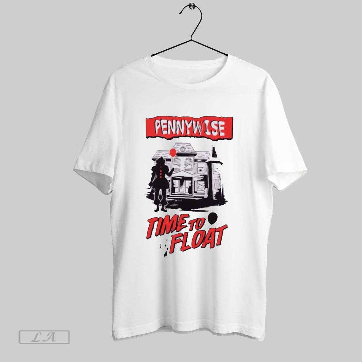 Original Pennywise Time To Float Halloween Tee Exclusive Art