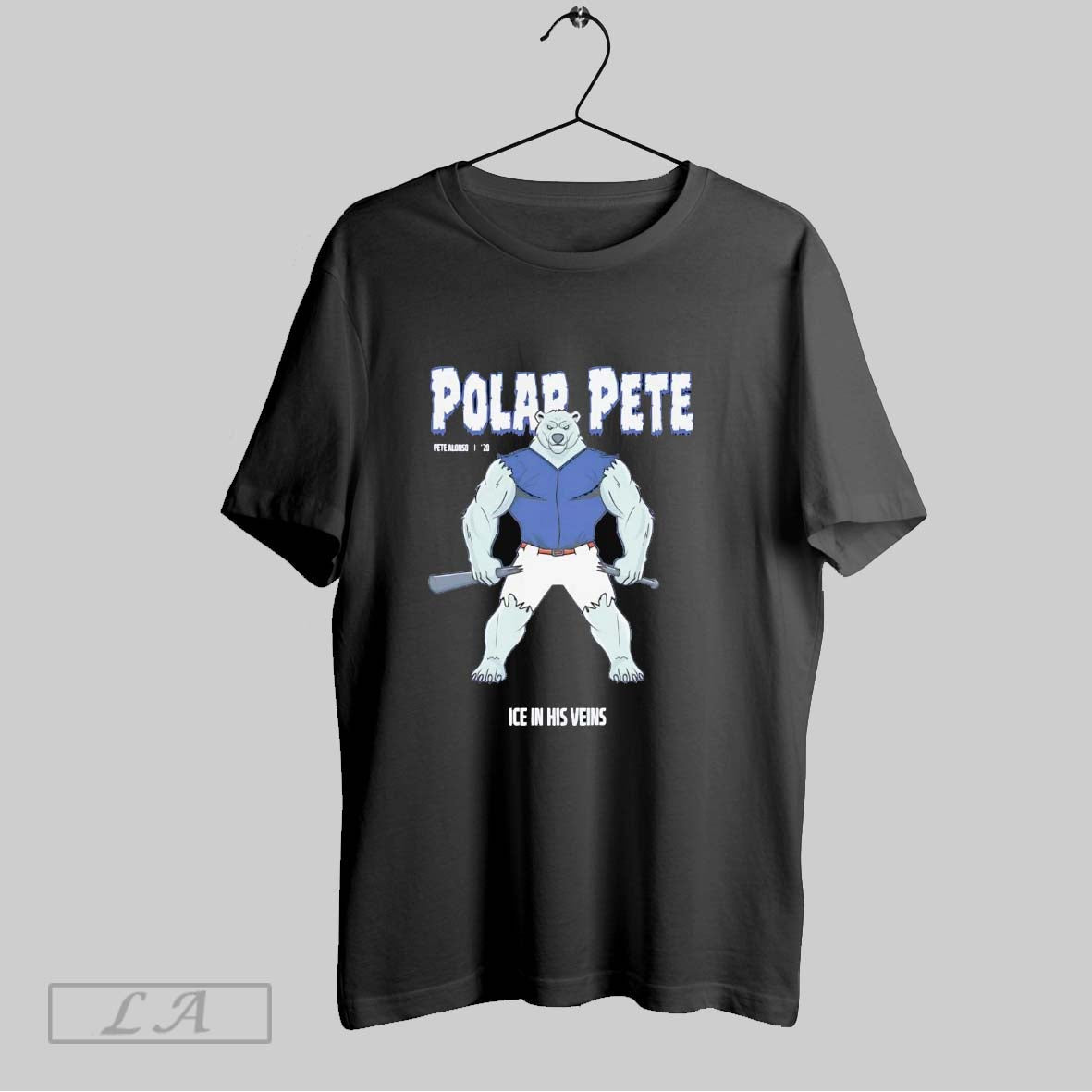 Original Pete Alonso Polar Pete Bear Ice His Veins Tee Exclusive