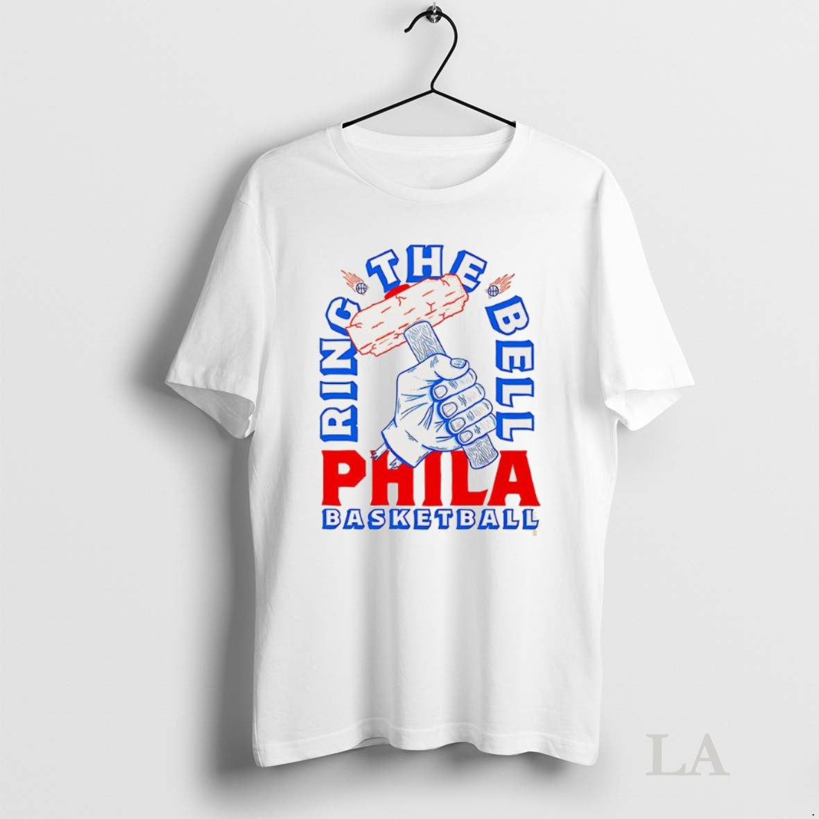 Original Philadelphia 76Ers Basketball Ring Bell Nba Tee Authentic