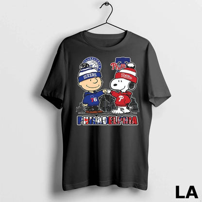Original Philadelphia 76Ers X Phillies Snoopy Long Sleeve Classic