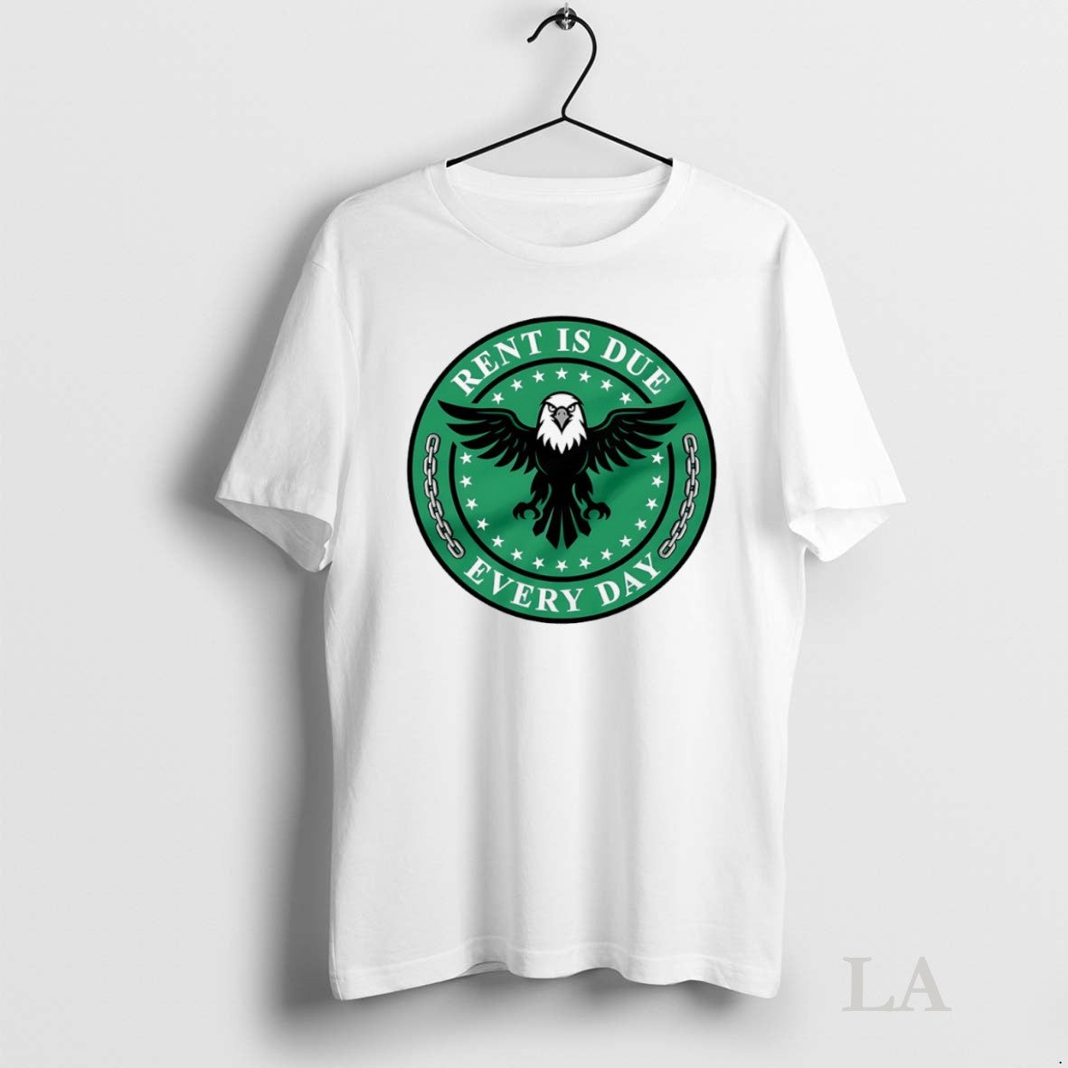 Original Philadelphia Eagle Rent Is Due Everyday Tee Designer Outfit