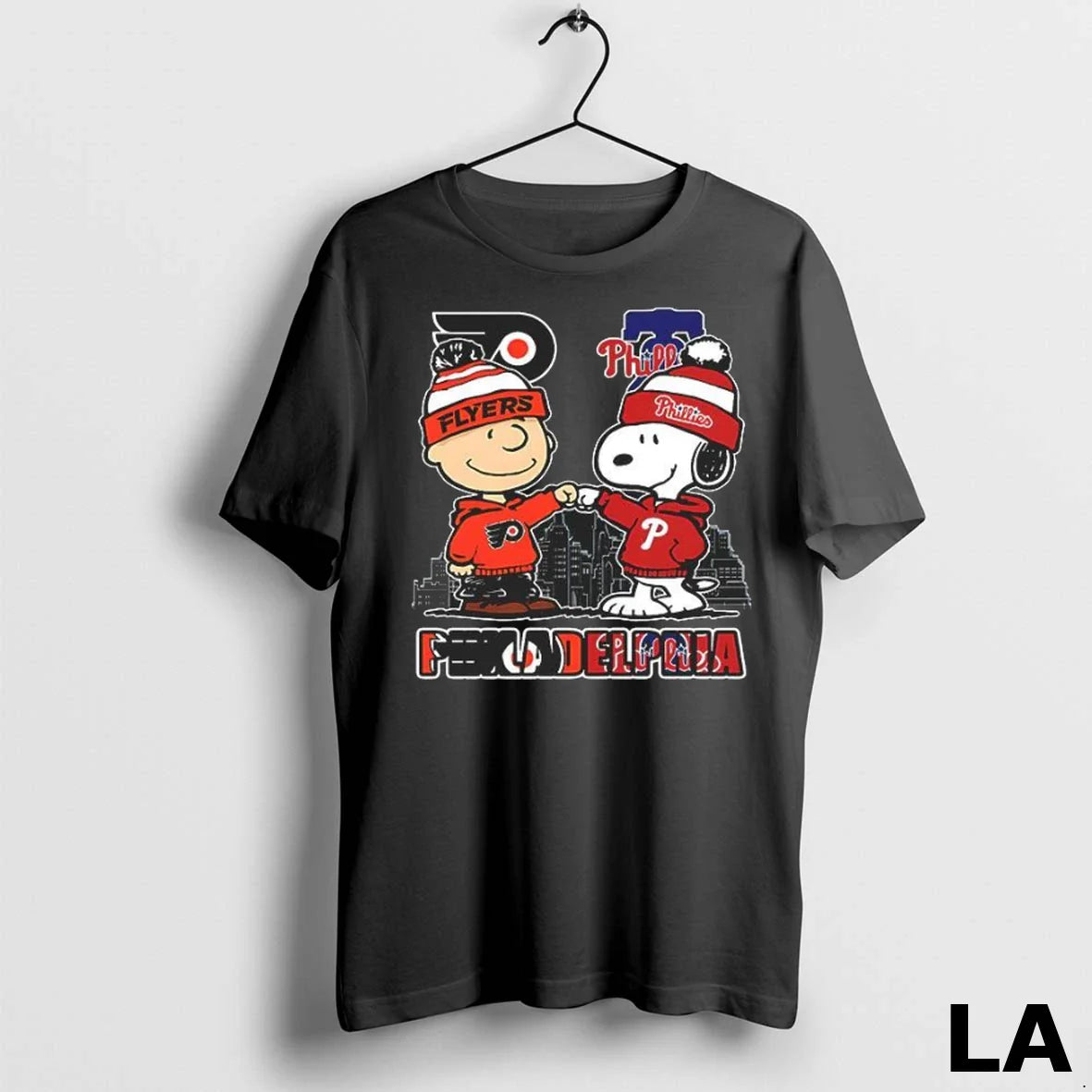 Original Philadelphia Flyers X Phillies Snoopy TShirt Vintage Style